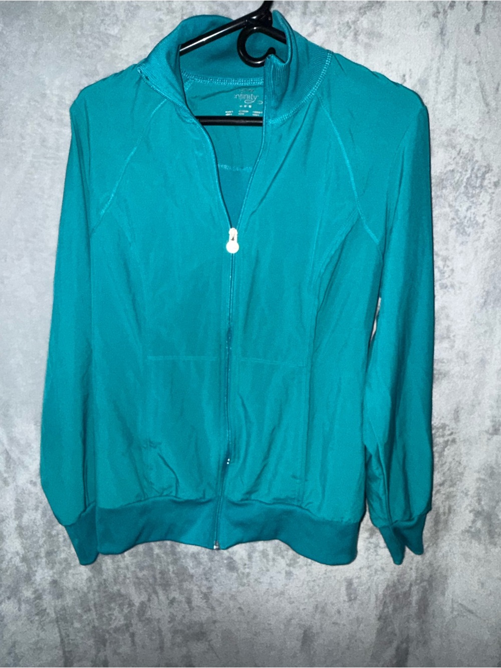 Women's Teal Full-Zip scrubs Jacket - Lightweight Layer